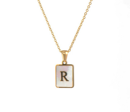 18K Gold Plated Initial Necklace