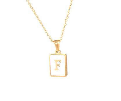18K Gold Plated Initial Necklace